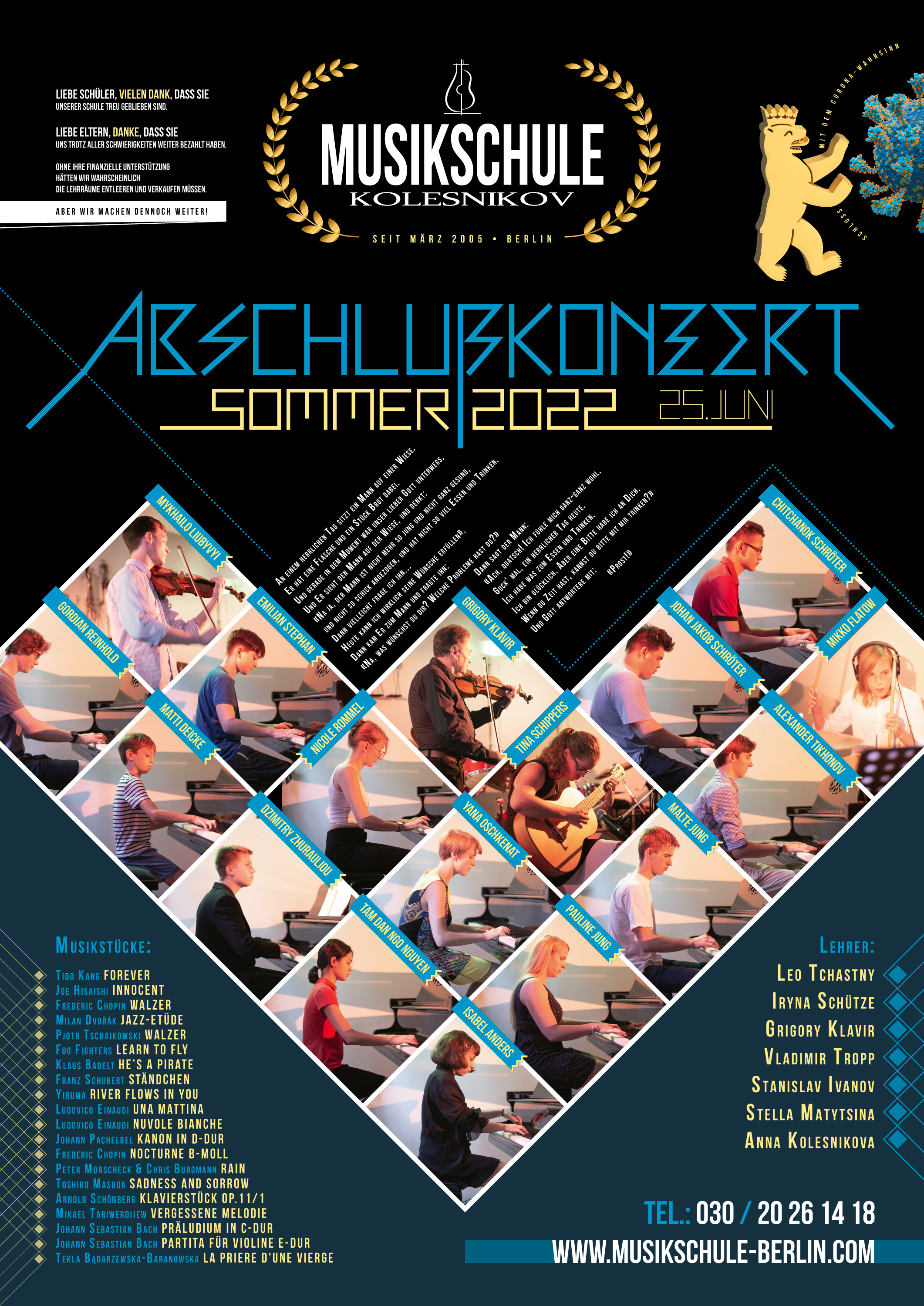 Musikschule Kolesnikov in Berlin • Abschlußkonzert2022